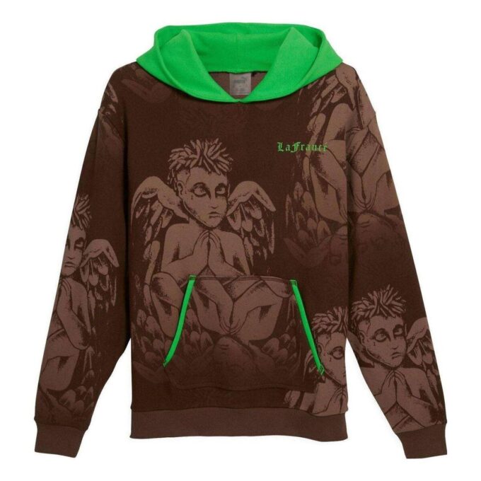 Hoops x LAFrance Hoodie ”Brun Grön”
