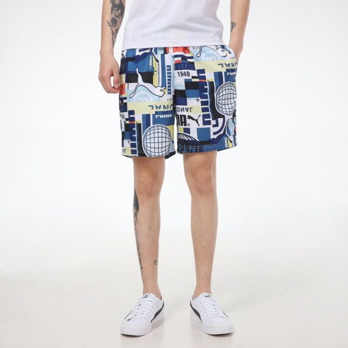 Internationella AOP-korta shorts ”Multicolor”