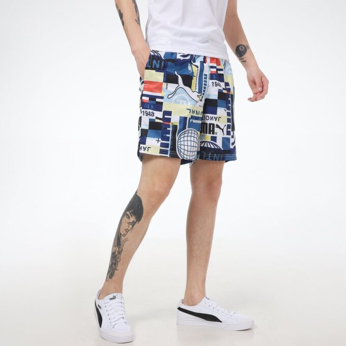 Internationella AOP-korta shorts ”Multicolor”