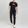 Intl T-shirt med motiv Tryck Rund hals Kortärmad Svart