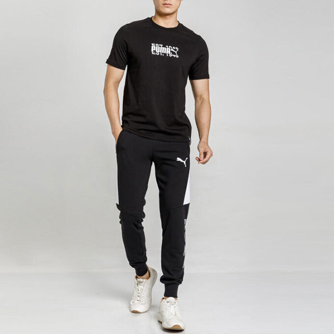 Intl T-shirt med motiv Tryck Rund hals Kortärmad Svart
