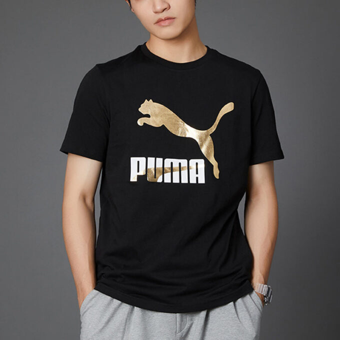 Klassiker Logo T-shirt ”Svart Guld”