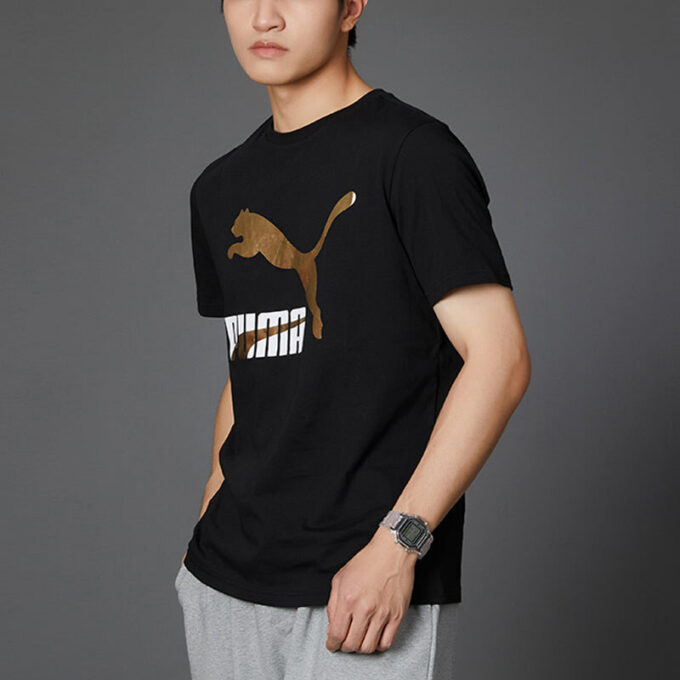 Klassiker Logo T-shirt ”Svart Guld”