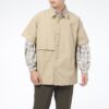 Klassisk överdimensionerad kortärmad pikétröja ”Beige”