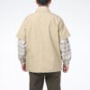 Klassisk överdimensionerad kortärmad pikétröja ”Beige”