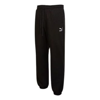 Klassiska mjukisbyxor med liten logotyp ”Svarta”
