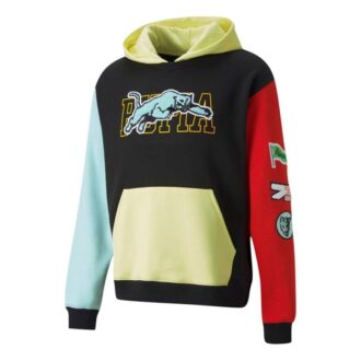 Kombinera Hoodie Sweatshirt ”Svart Gul Röd Blå”