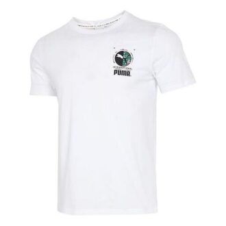 Kortärmad T-shirt med graffitimotiv och fototryck ”Vit Blå Röd”