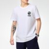 Kortärmad T-shirt med graffitimotiv och fototryck ”Vit Blå Röd”