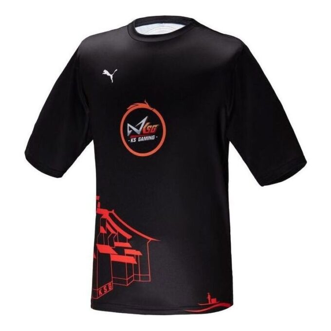 KS Gaming T-shirt ”Svart Röd Vit”
