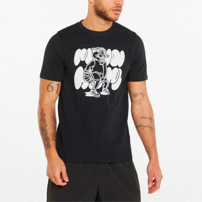 Kvalificeringsbasket Kortärmad T-shirt ”Svart Vit”