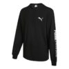 Långärmad t-shirt med handskrift ”Svart”