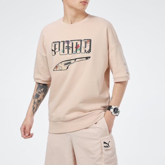 Logotyp T-shirt ”Beige Svart”