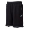 Logotypshorts ”Svarta med vita sömmar”
