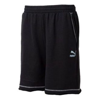 Logotypshorts ”Svarta med vita sömmar”