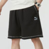 Logotypshorts ”Svarta med vita sömmar”
