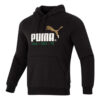 Logotyptryckt casual hoodie ”Svartvit”