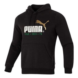 Logotyptryckt casual hoodie ”Svartvit”