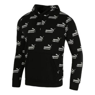 Logotyptryckt Casual Sportströja Herr Svart