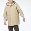 Lös, huvad, casual, sportig, kortärmad jacka ”Beige”