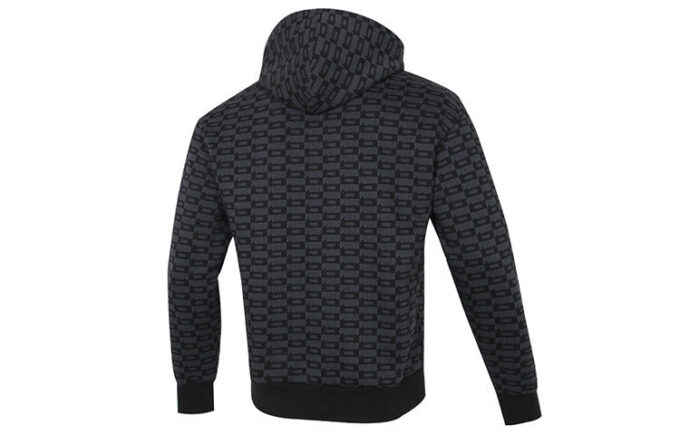 Luxe Aop Heltryckt Logo Stickad Svart