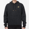 Luxe Aop Heltryckt Logo Stickad Svart