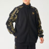 Luxe Aop Track Heldragkedja Med Logotyp Tryckt Sportjacka Herr Svart/Guld