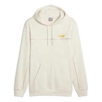 Luxe Crew Broderad Logo Sporthoodie ”Beige”