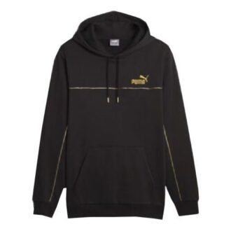Luxe Crew Broderad Logo Sporthoodie ”Svart”