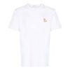 Maison Kitsune Chillax Fox Patch Klassisk T-shirt ”Vit”