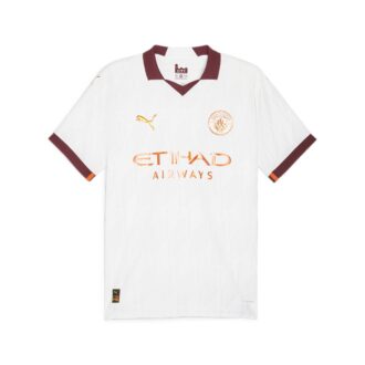 Manchester City 2023/24 Herr Autentisk Bortatröja ”Vit”