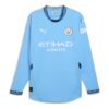 Manchester City 2024/25 Autentisk Hemmatröja Långärmad ”Blå”