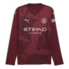 Manchester City 24/25 Bortatröja med långa ärmar ”Röd”