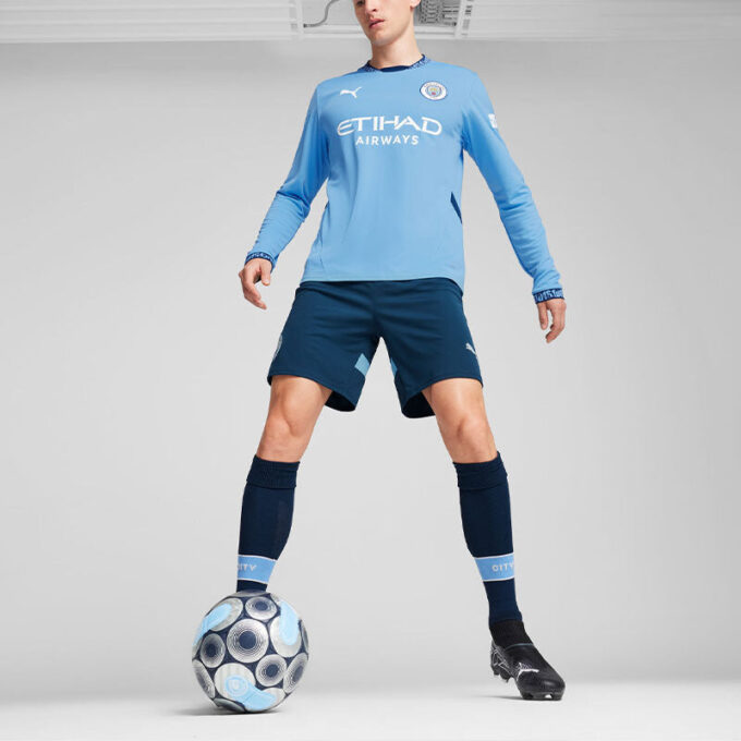 Manchester City 24/25 Hemmatröja Långärmad ”Blå Vit”
