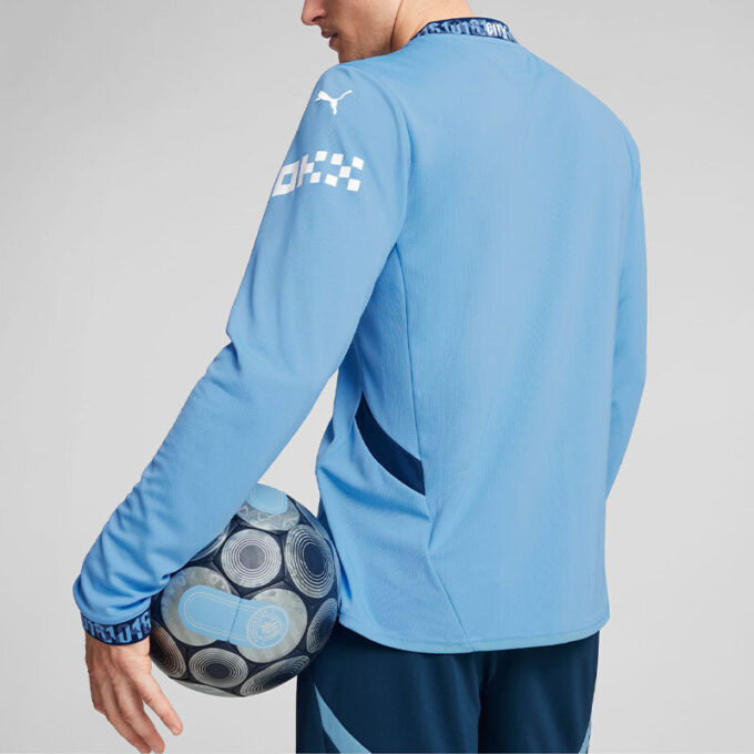 Manchester City 24/25 Hemmatröja Långärmad ”Blå Vit”
