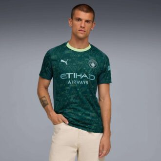 Manchester City 25/26 Fjärde Replika Herr Fotbollströja
