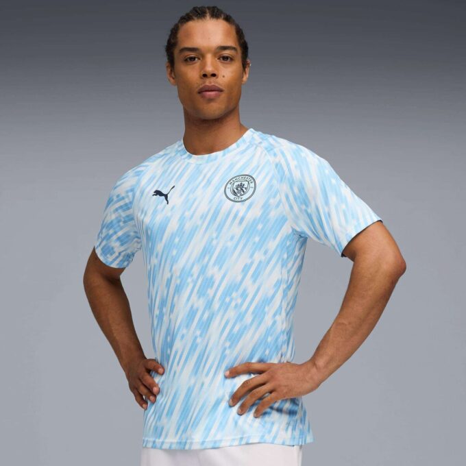 Manchester City Herr Fotboll Uppvärmningströja Manchester City Herr Fotboll Uppvärmningströja