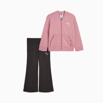 Matchande set fleecejacka och utsvängda leggings för småbarn Matchande set fleecejacka och utsvängda leggings för småbarn