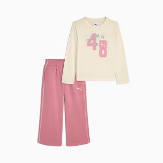 Matchande set med långärmad t-shirt och vida byxor för småbarn