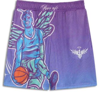 MELO Charlotte Graphic Basketball Shorts ”Lila Glimmer”