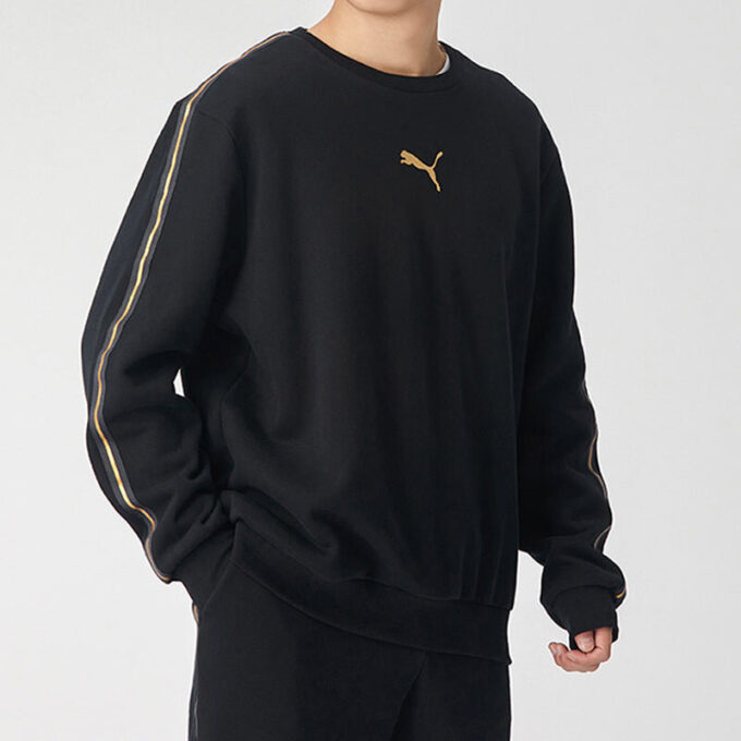 Metallic Nights Crew Sweatshirt ”Svartguld”