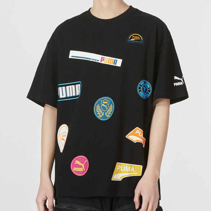 Mix Badge Logo T-shirt ”Svart”