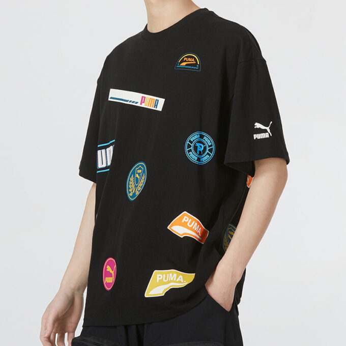 Mix Badge Logo T-shirt ”Svart”