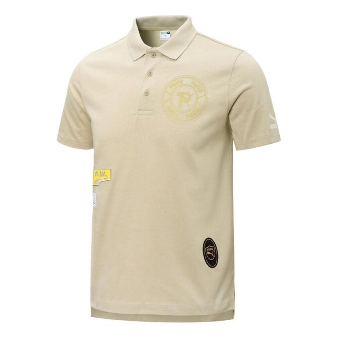 Mix Badge-pikétröja ”Beige”