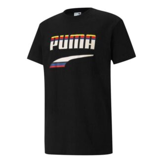 Mönstrad rundhalsad t-shirt ”Svartvit”