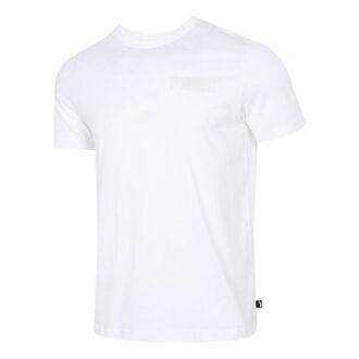 Mönstrad rundhalsad t-shirt ”Vit”
