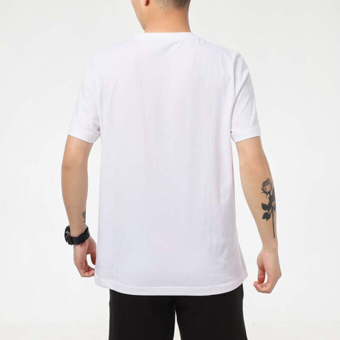 Mönstrad rundhalsad t-shirt ”Vit”