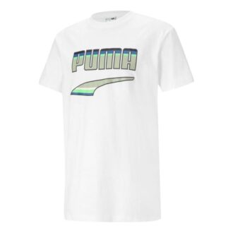 Mönstrad rundhalsad t-shirt ”Vitgrön” Mönstrad rundhalsad t-shirt ”Vitgrön”