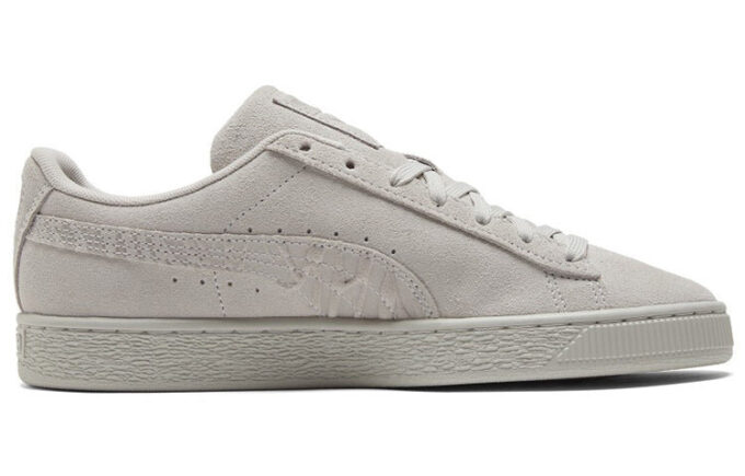 Mocka Mono Deboss Casual Skateboardskor Unisex Grå