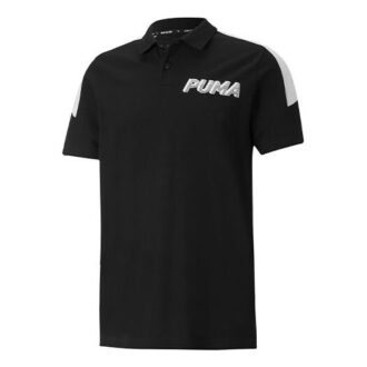 Modern Sports Logo Polo T-shirt ”Svart”